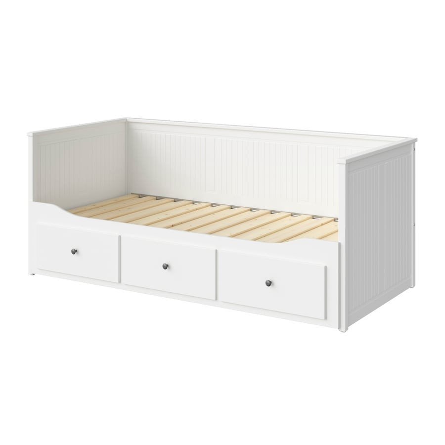 ikea Hemnes bedbank in gebruikte staat, Ophalen, Gebruikt, Wit, Tweepersoons