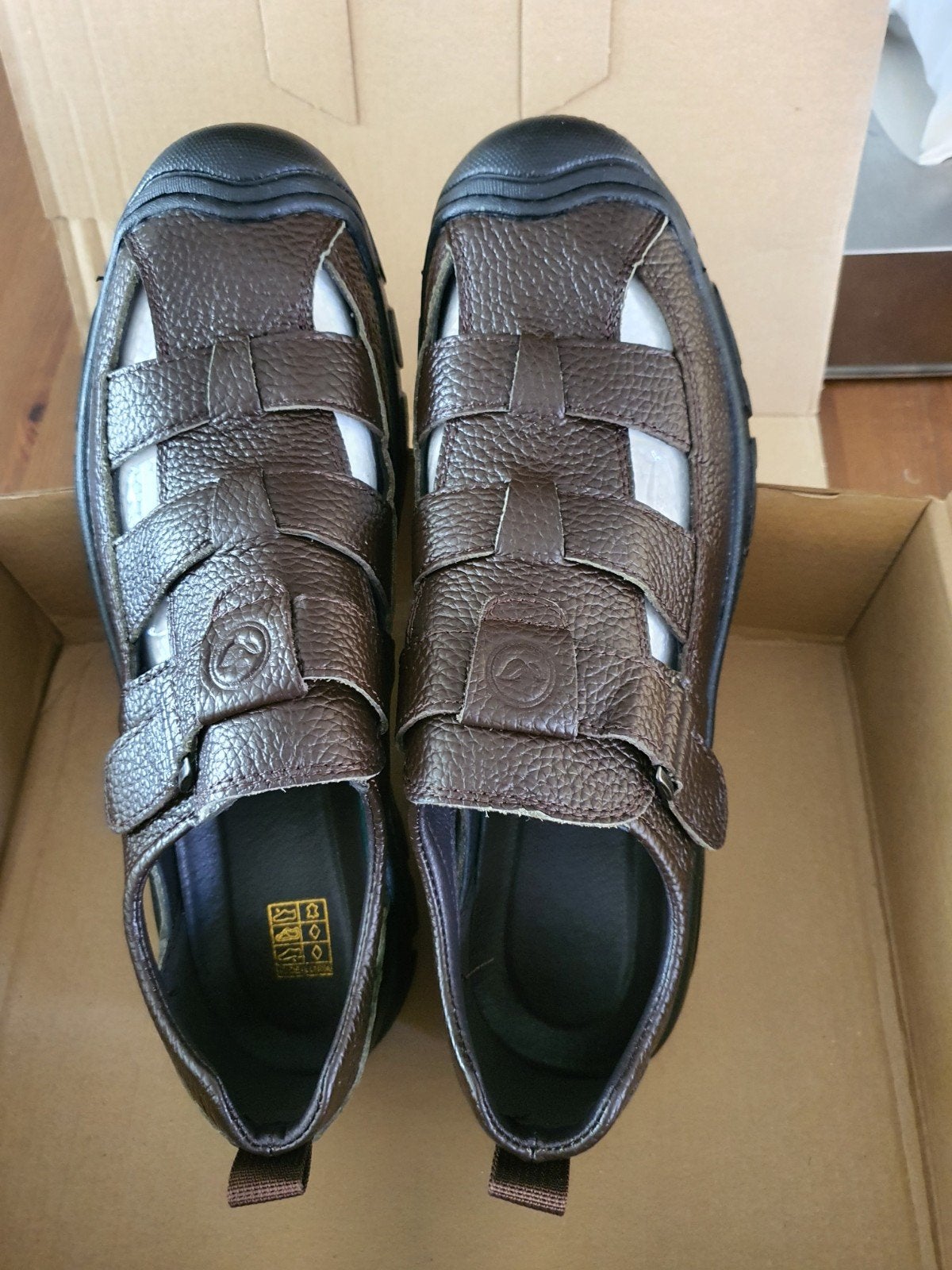 Bruine leren sandalen voor heren, Kleding | Heren, Schoenen, Ophalen