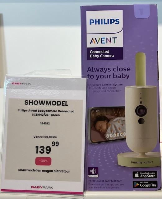 Philips Avent Babycamera Connected SCD643/26 - Green, Ophalen of Verzenden, Nieuw, 250 meter of meer, Camera