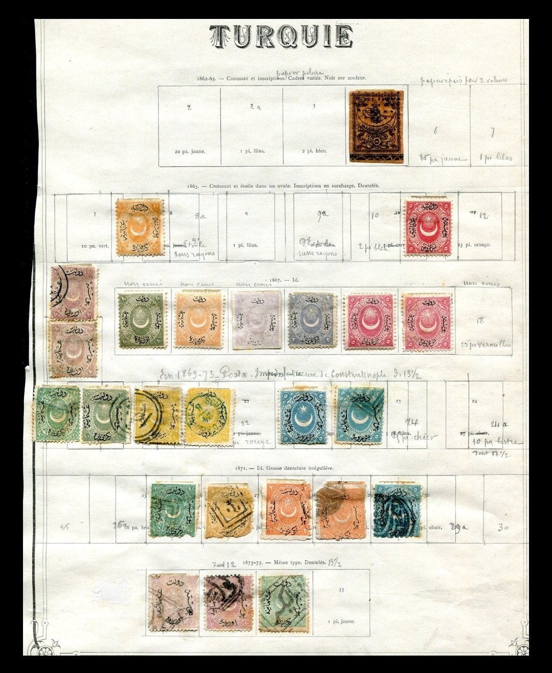 Klassieke oude postzegels Turkije (50 bladz) Ottomaanse rijk, Postzegels en Munten, Postzegels | Volle albums en Verzamelingen