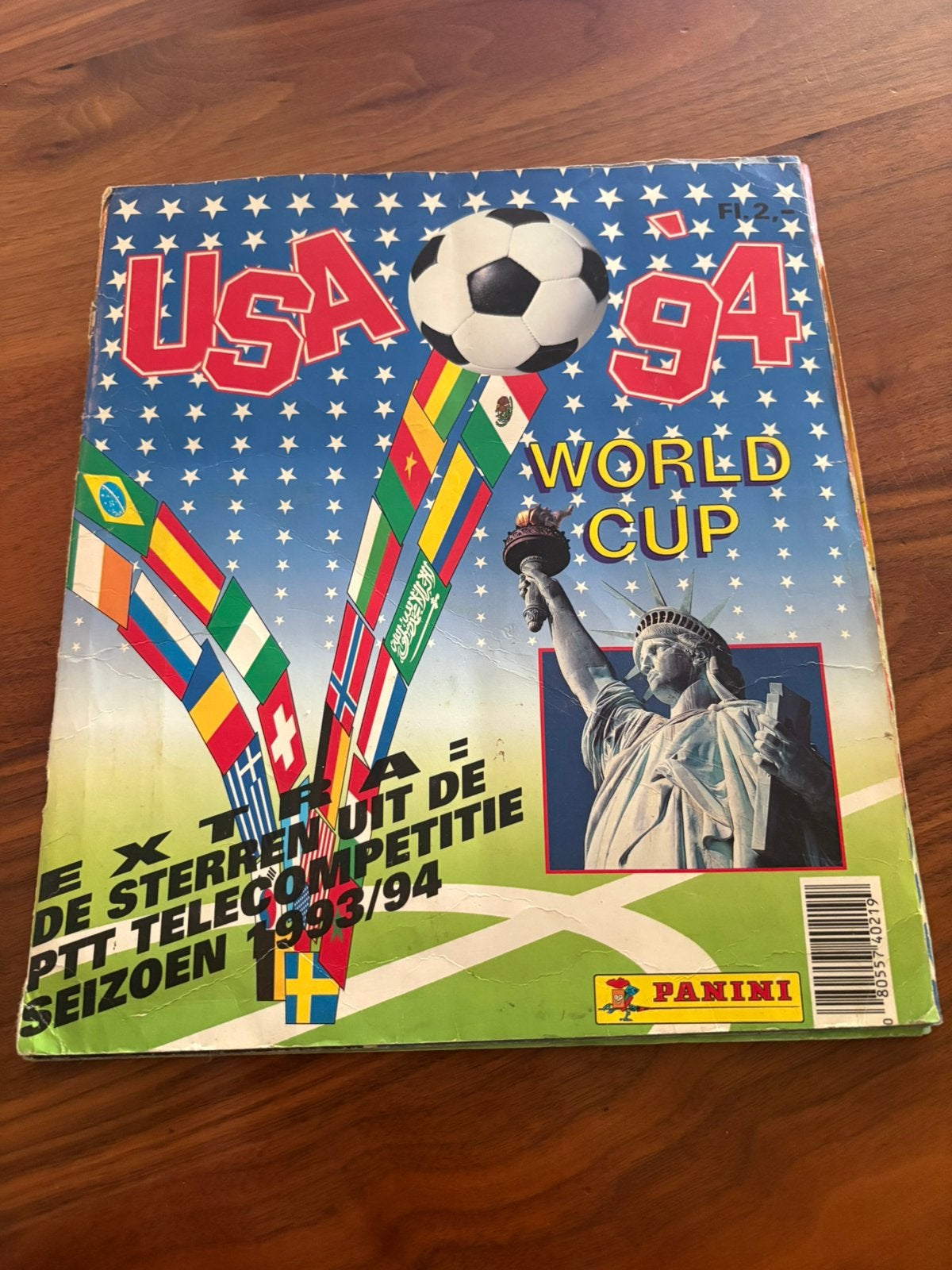 Panini World Cup USA '94 stickerallbum., Verzamelen, Ophalen, Gebruikt, Buitenlandse clubs, Boek of Tijdschrift