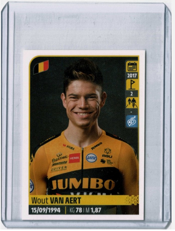 2020 Panini Tour de France Wout van Aert Rookie Legend #207, Ophalen of Verzenden, Zo goed als nieuw, Buitenlandse clubs, Poster, Plaatje of Sticker