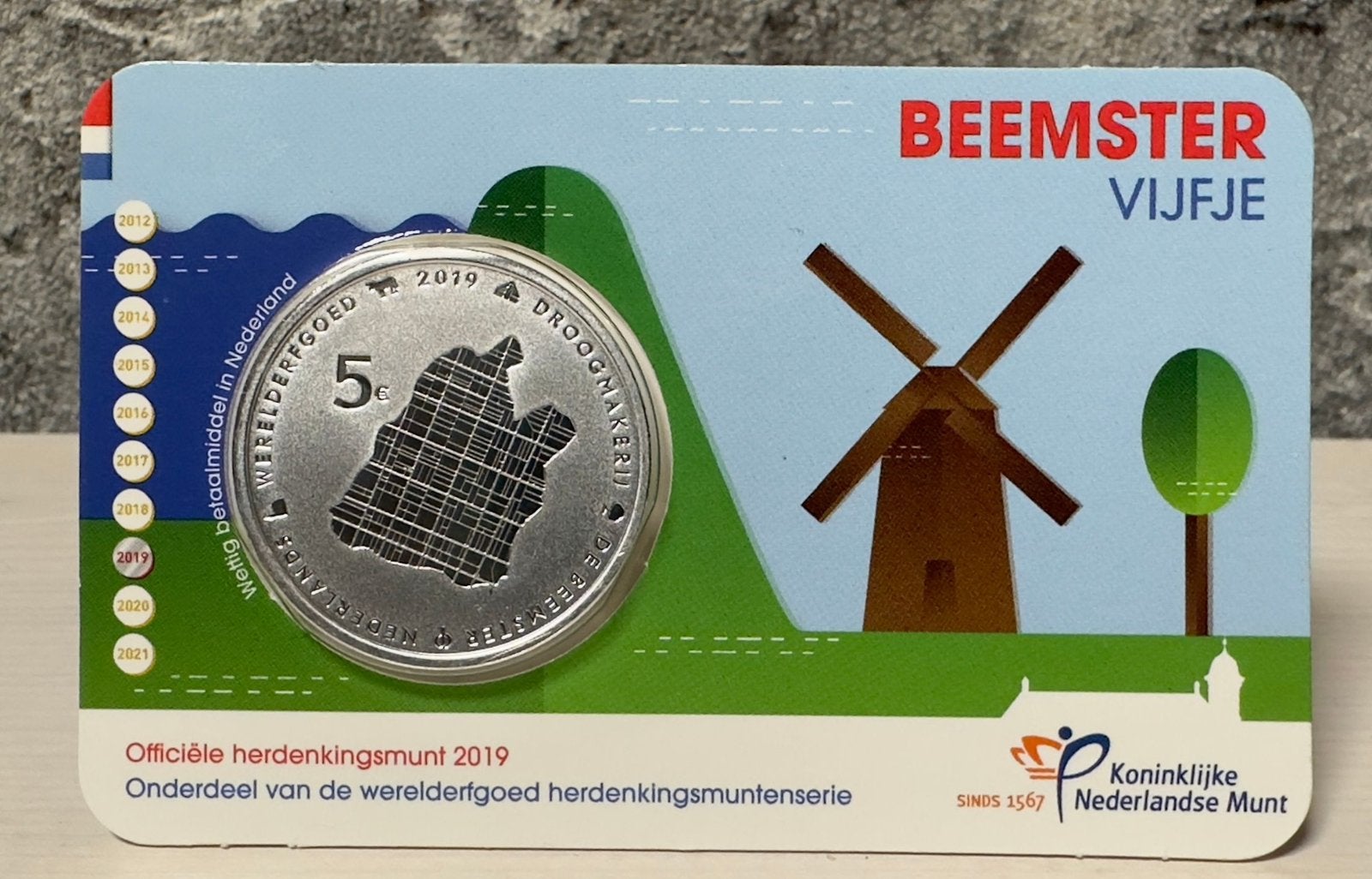 Beemster vijfje BU coincard, Ophalen of Verzenden, Koningin Beatrix, Euro's