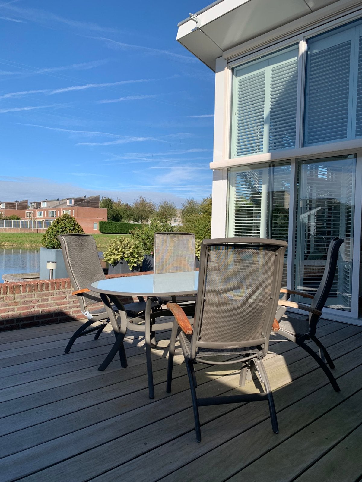 Hartman tuinset te koop, Ophalen, 4 zitplaatsen, Gebruikt, Aluminium