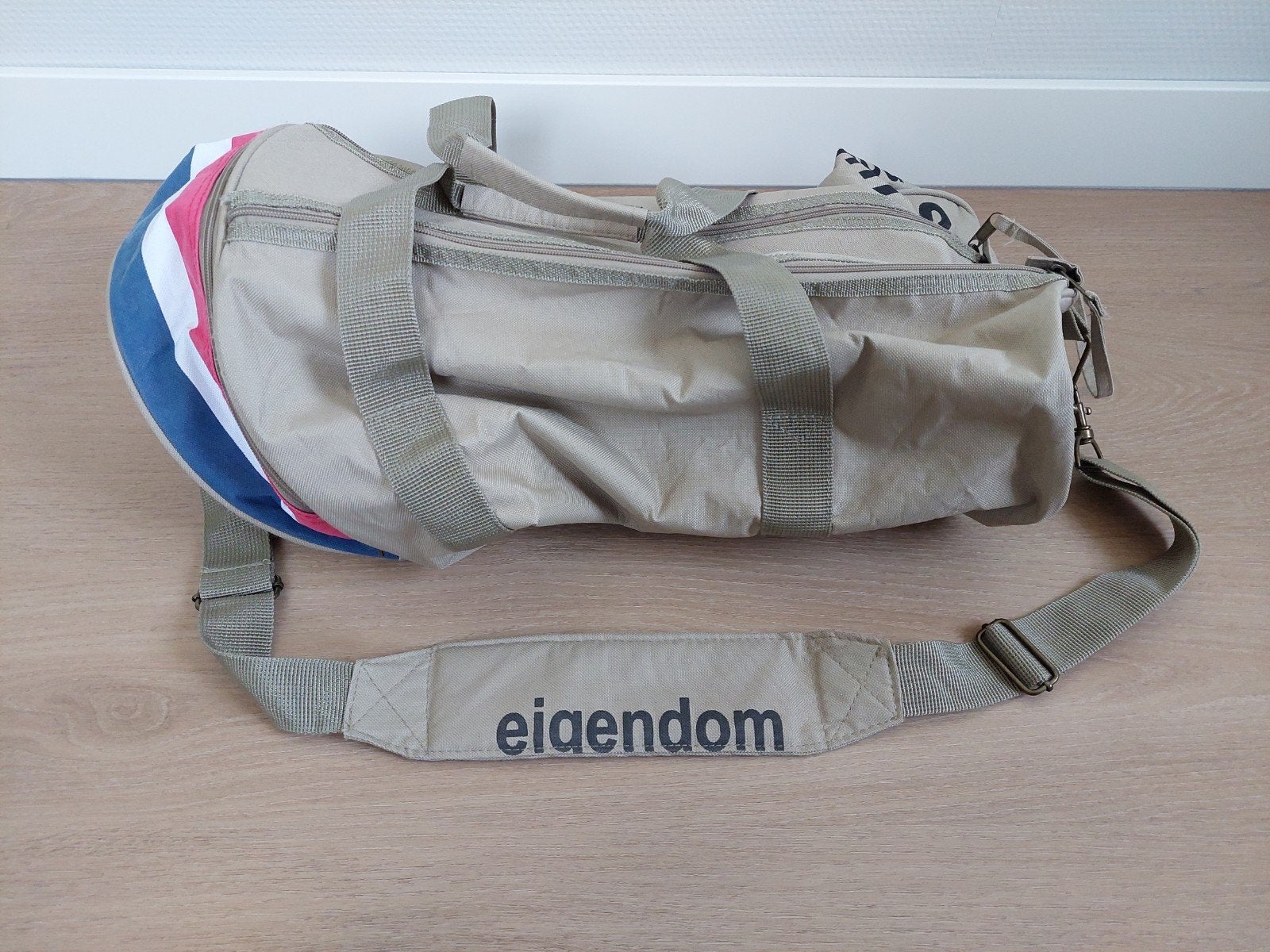 Vintage PTT Post sporttas/reistas - 'eigendom ptt post', 40 tot 60 cm, 30 cm of meer, Beige, Minder dan 35 cm