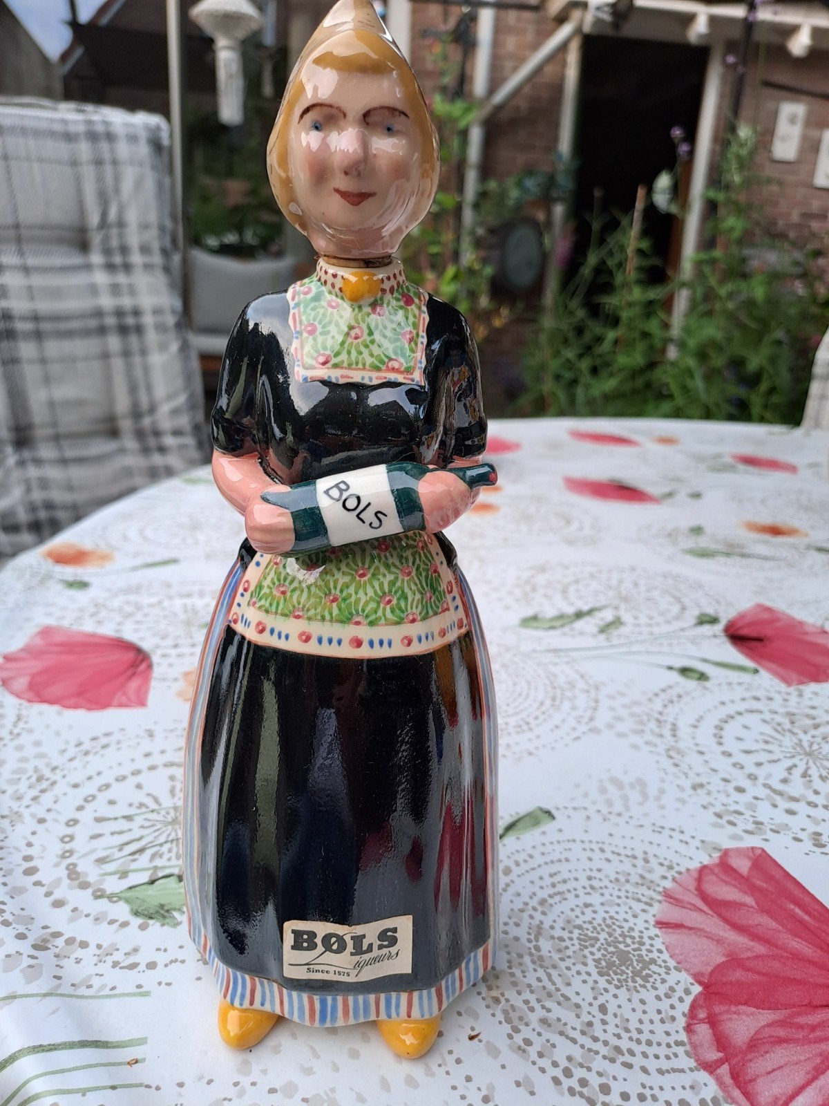 Oud porseleinen Bols fles.vrouw, Ophalen of Verzenden, Zo goed als nieuw