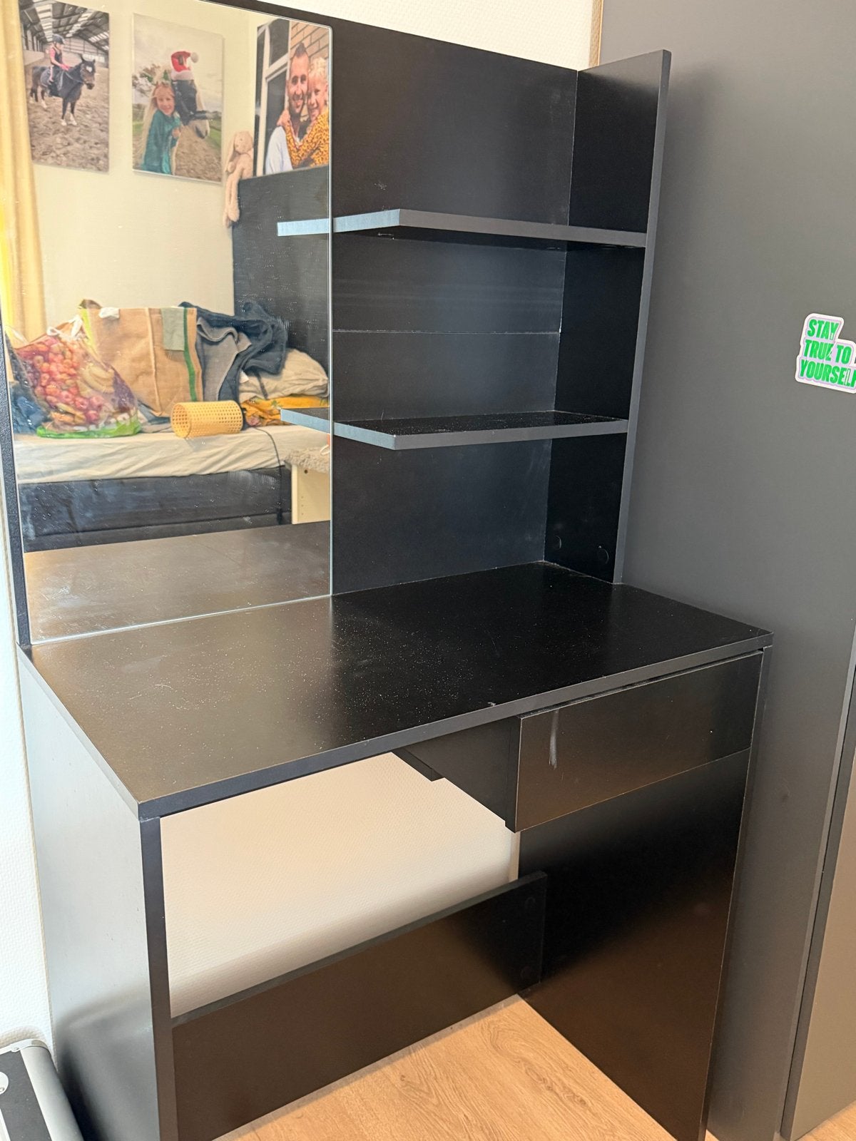 Make-up tafel met spiegel en opbergruimte, Ophalen, Zo goed als nieuw, 50 tot 100 cm, 100 tot 150 cm