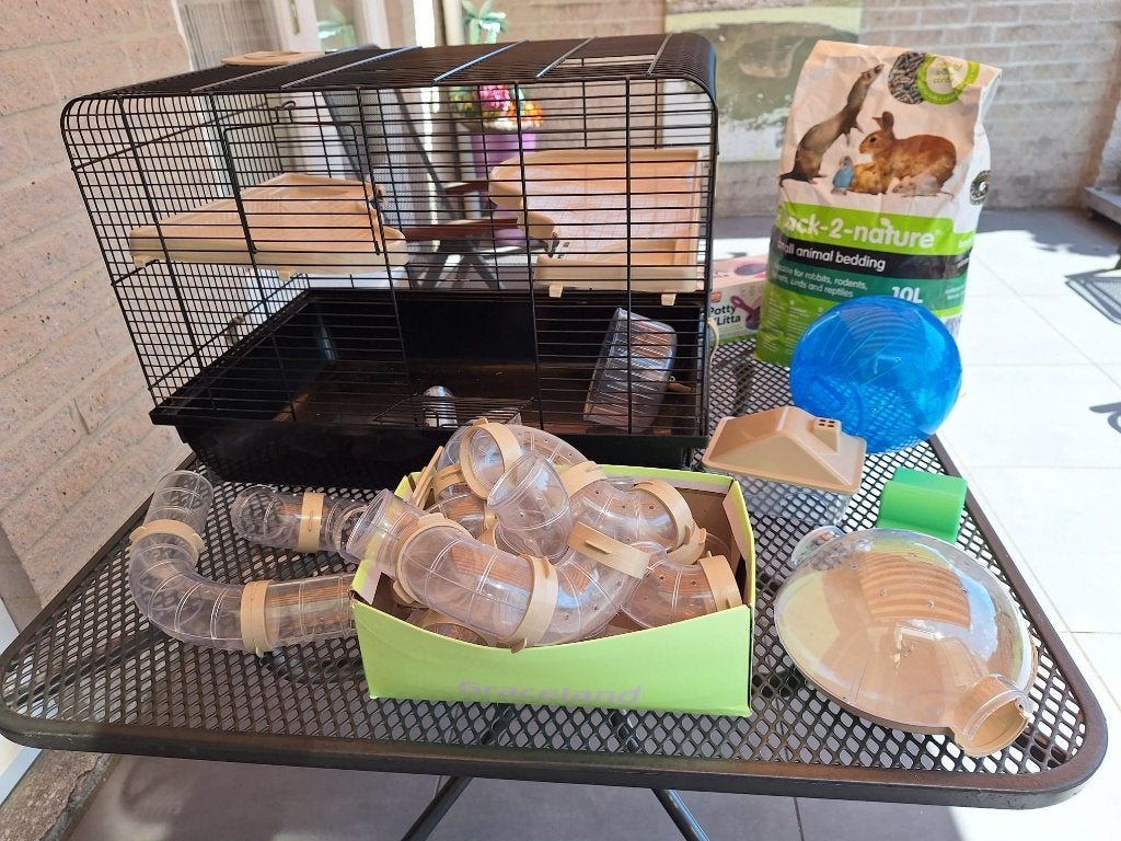 hamsterkooi, Dieren en Toebehoren, Kooi, Minder dan 75 cm, Zo goed als nieuw, Hamster
