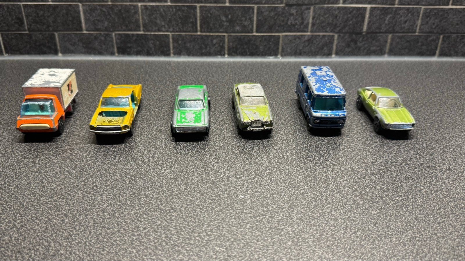 7 vintage Playart en Lone Star Flyers miniatuurauto's, Hobby en Vrije tijd, Ophalen of Verzenden, Gebruikt