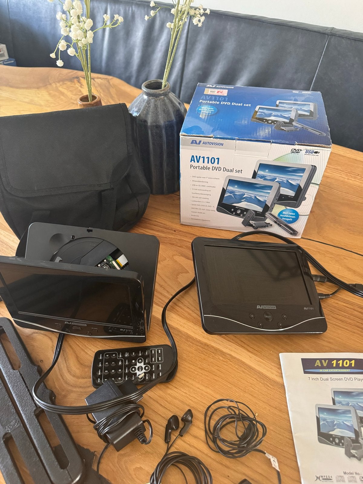 AV1101 Portable DVD Dual Set, Gebruikt, Verzenden, Draagbaar, Overige merken