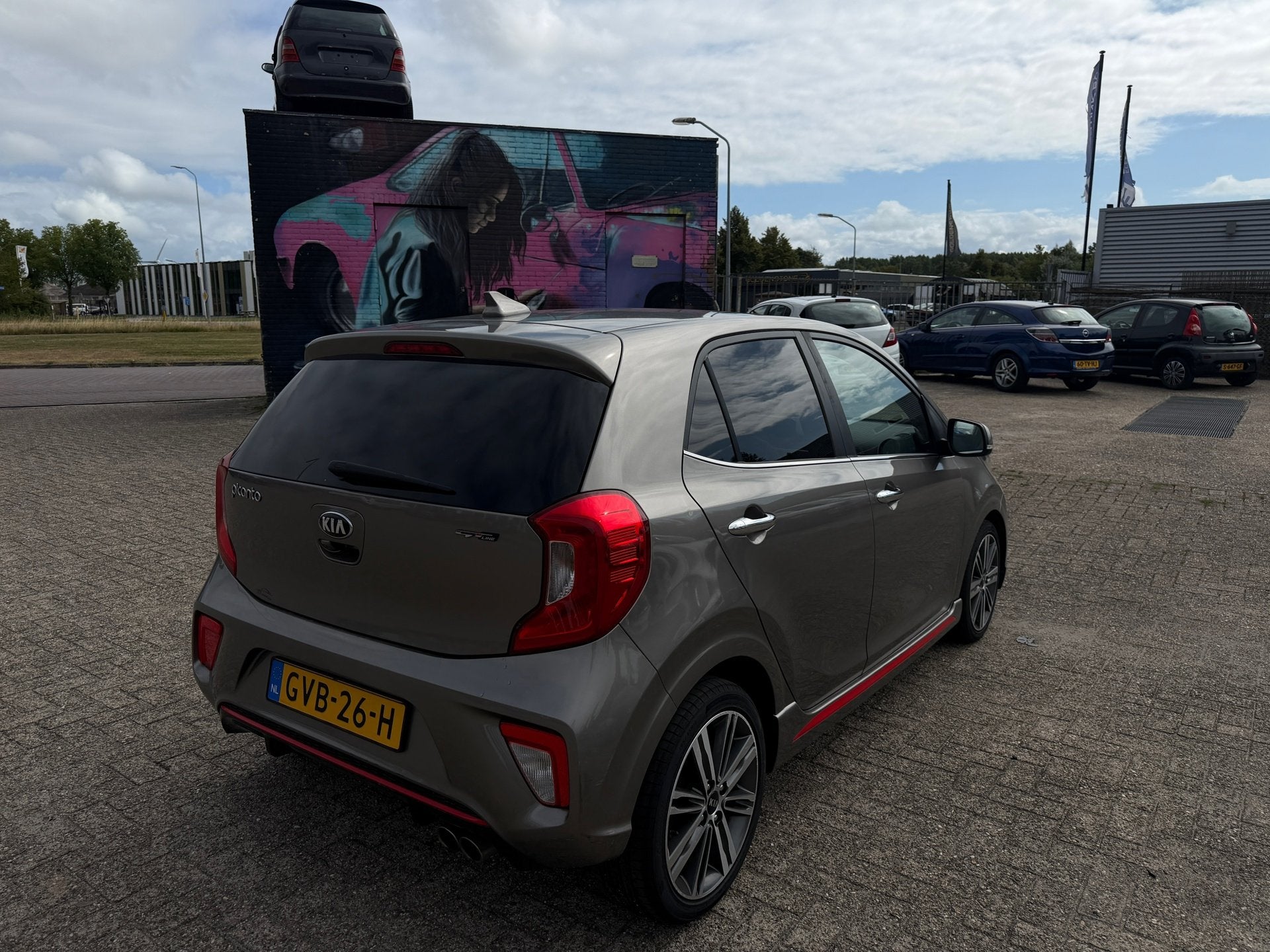 Kia PICANTO 1.2 GT-Line AUT|LED|LEDER|CAMERA, Auto's, Gebruikt, Euro 6, 4 cilinders, Bedrijf