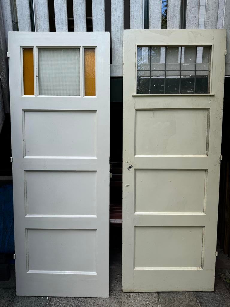 3 stuks Jaren ‘30 binnendeur, Ophalen, Gebruikt, Minder dan 80 cm, Binnendeur