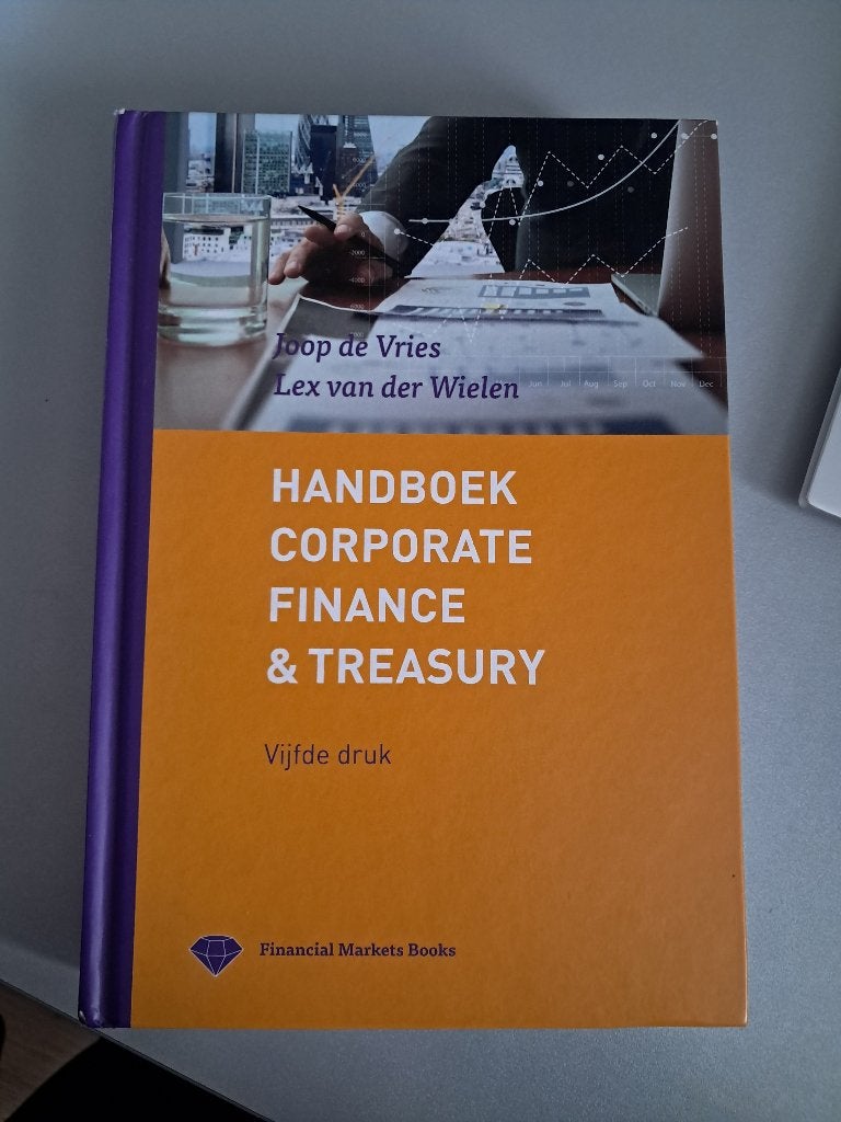 Handboek corporate finance & treasury, Ophalen of Verzenden, Beta, Zo goed als nieuw, HBO