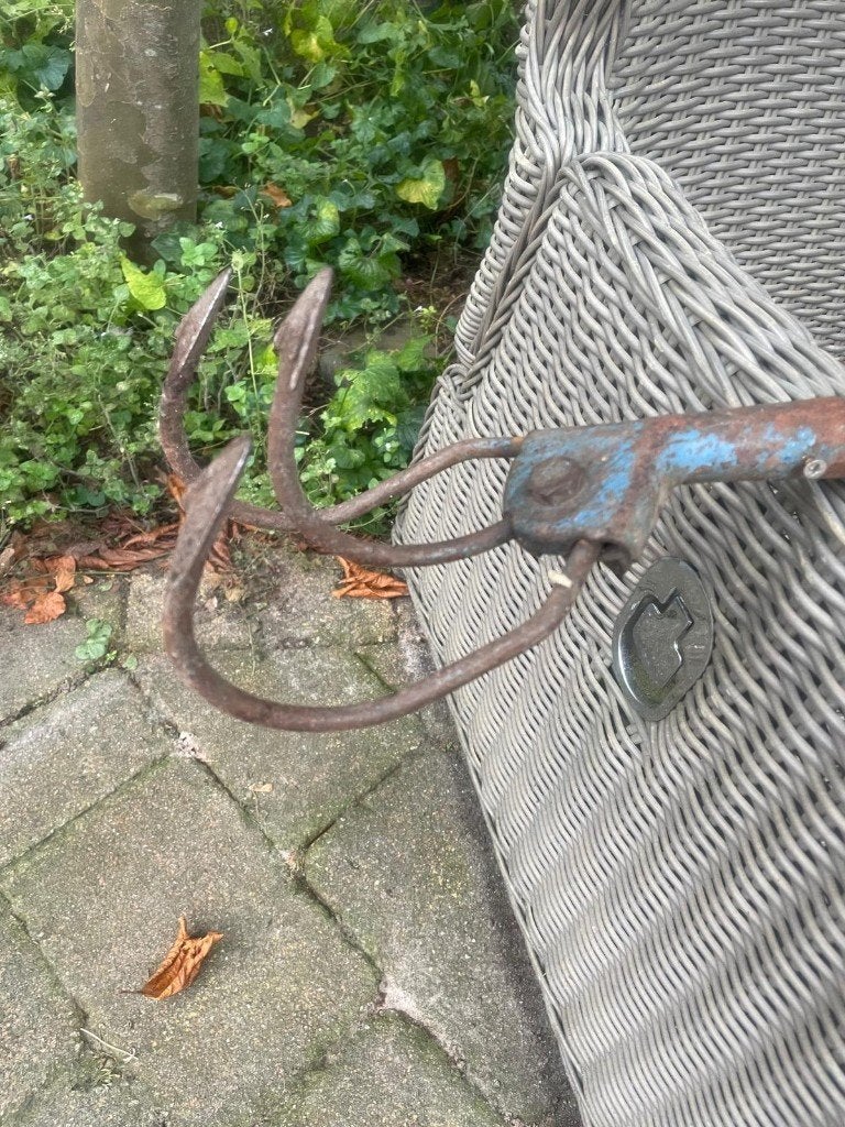 Oude drietand eg/ cultivator, Tuin en Terras, Ophalen, Gebruikt, Cultivator, Overige merken