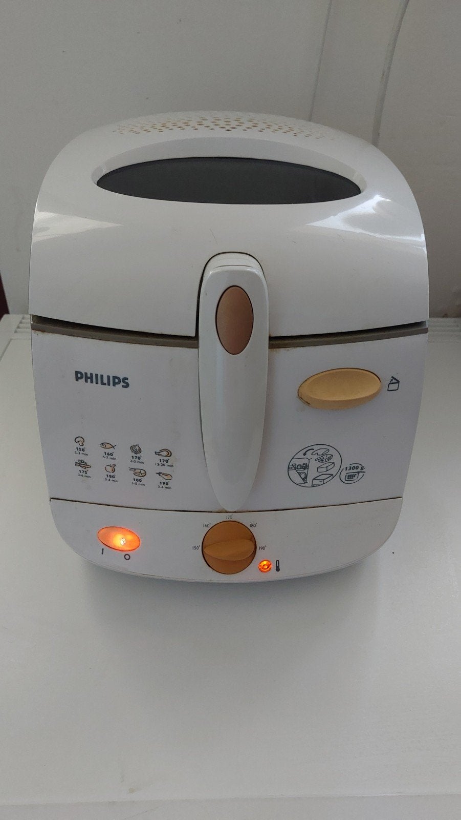 Philips Friteuse - Gebruikt maar functioneel, 2 tot 3 liter, Ophalen of Verzenden, Gebruikt, Uitneembare binnenpan