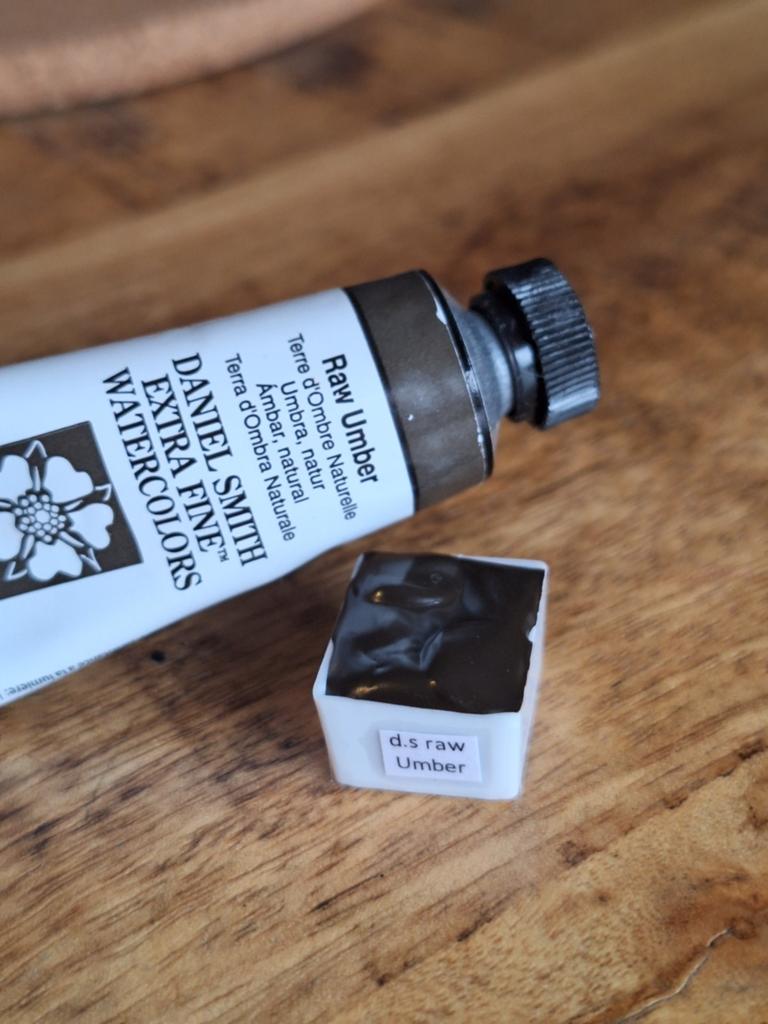 Daniel Smith Extra Fine Watercolors - Raw Umber (½ napje), Ophalen of Verzenden