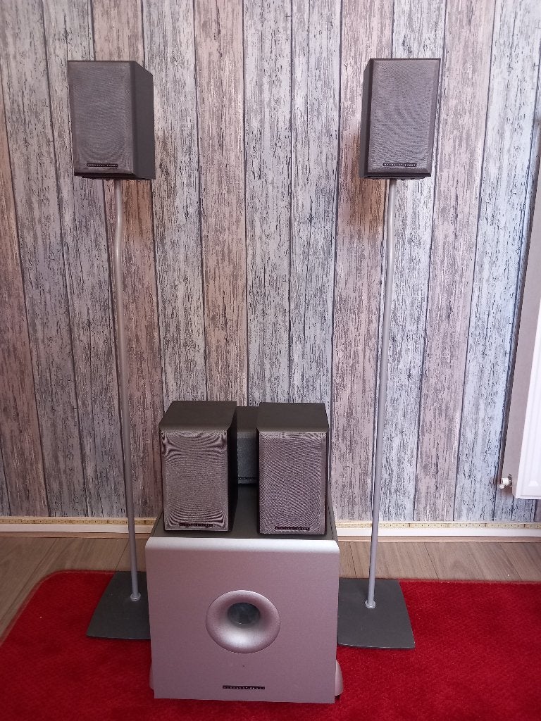 Mordaunt Short 5.1 speakerset, Gebruikt, Inclusief muurbeugels, Speakerset, Ophalen