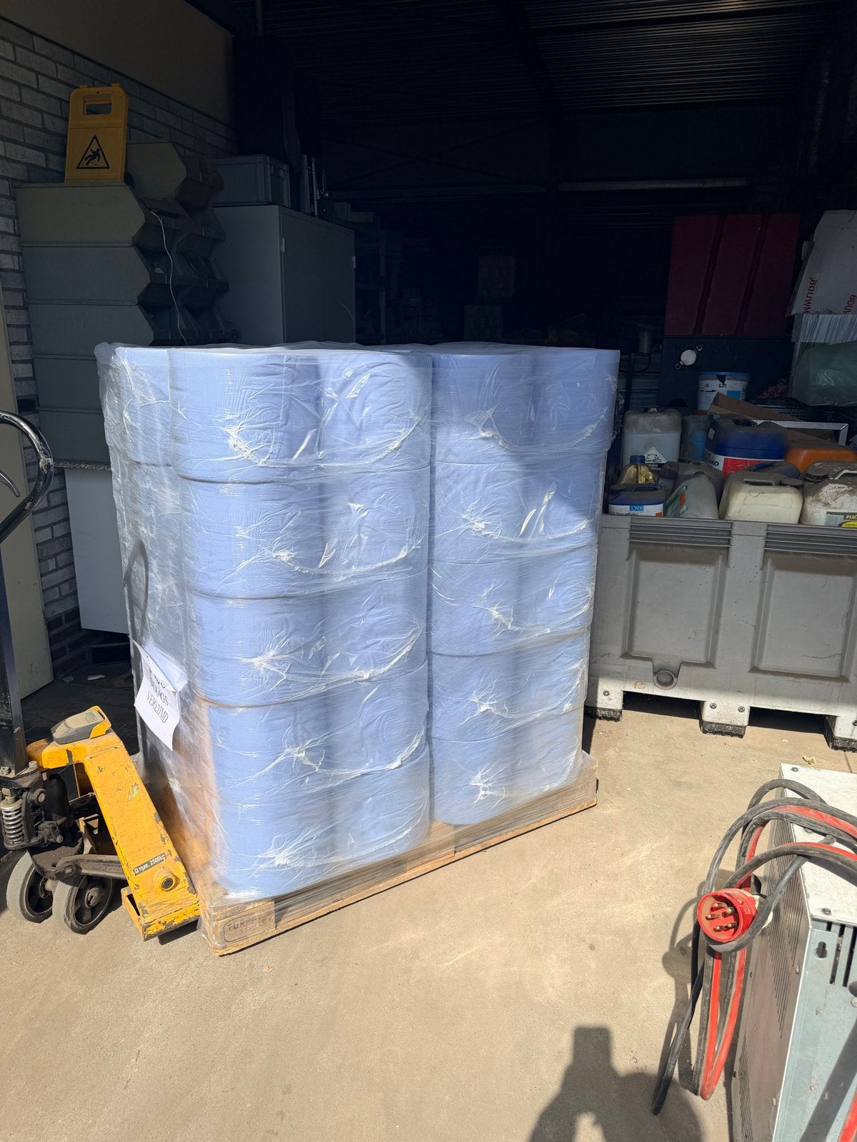 Blauw poetspapier garagerol 240m 24cm 3-laags (2 rollen), Ophalen of Verzenden, De Bulk Trading, .debullktrading@ziggo.nl, .