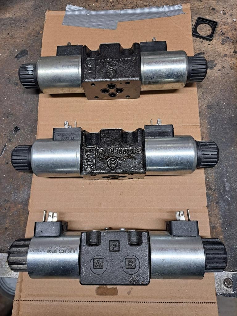 Hydraulische magneetkleppen en remventiel 24V, Ophalen