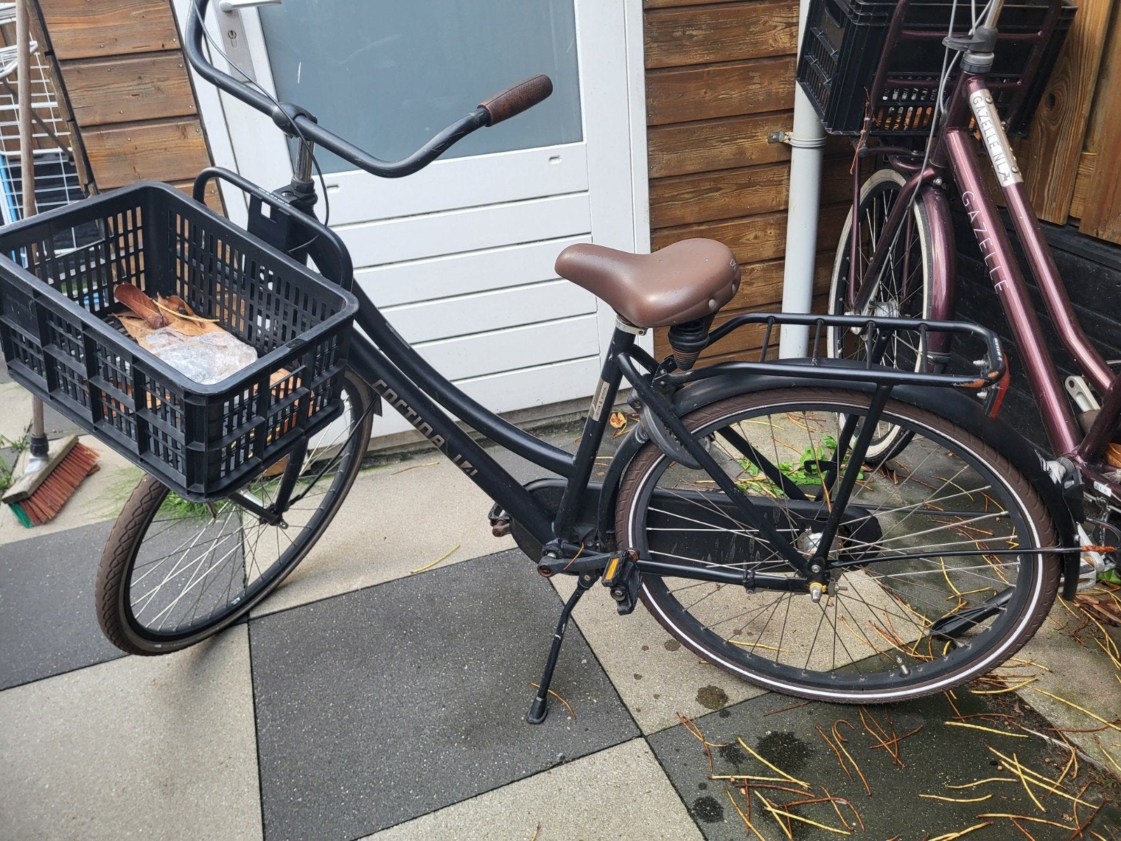 Cortina U4 Transportfiets - Zwart, Terugtraprem, Gebruikt, Versnellingen, 50 tot 53 cm