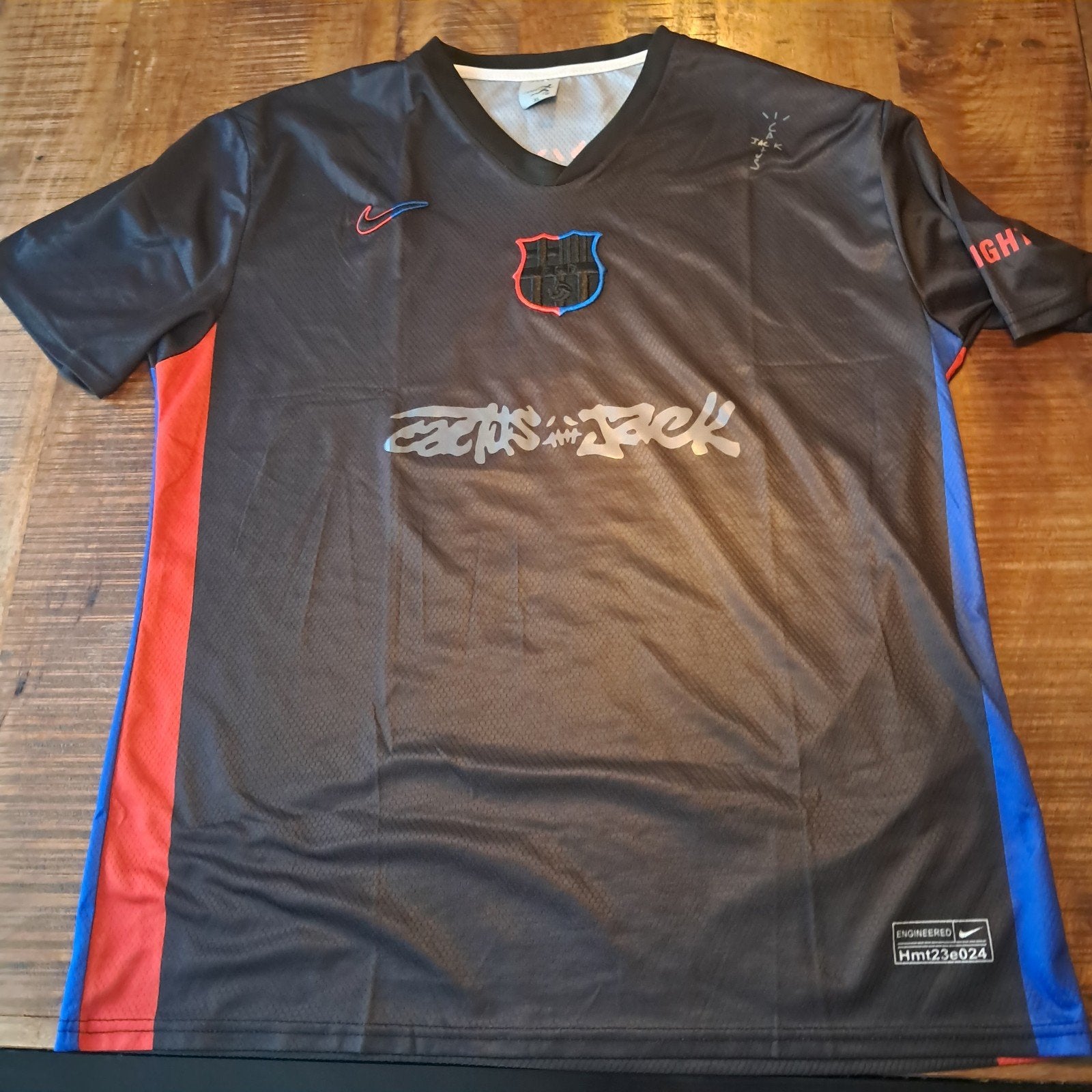 FC Barcelona x Travis Scott voetbalshirt - Maat XL, Maat XL, Ophalen of Verzenden, Zo goed als nieuw, Shirt