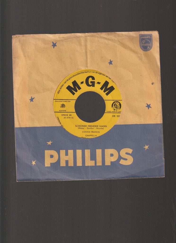 CONNIE  FRANCIS  --  SCHONER  FREMDER  MANN, Verzenden, Originele persing, 7 inch, Zo goed als nieuw