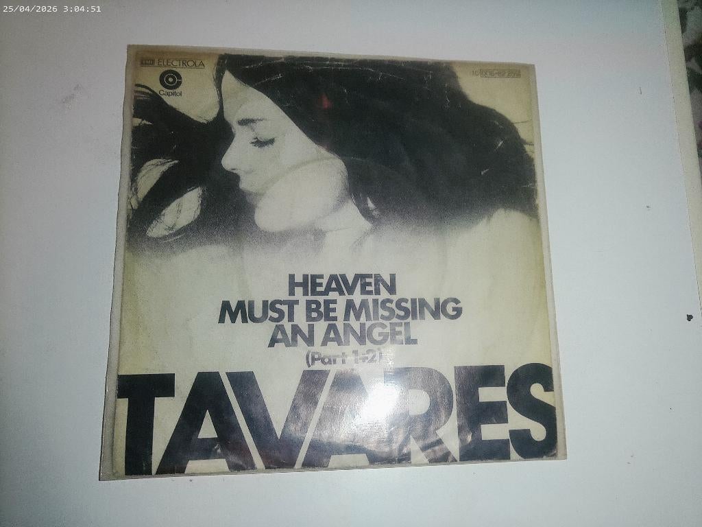 Tavares - Heaven must be missing an Angel, Gebruikt, Fotohoes, 7 inch, Single