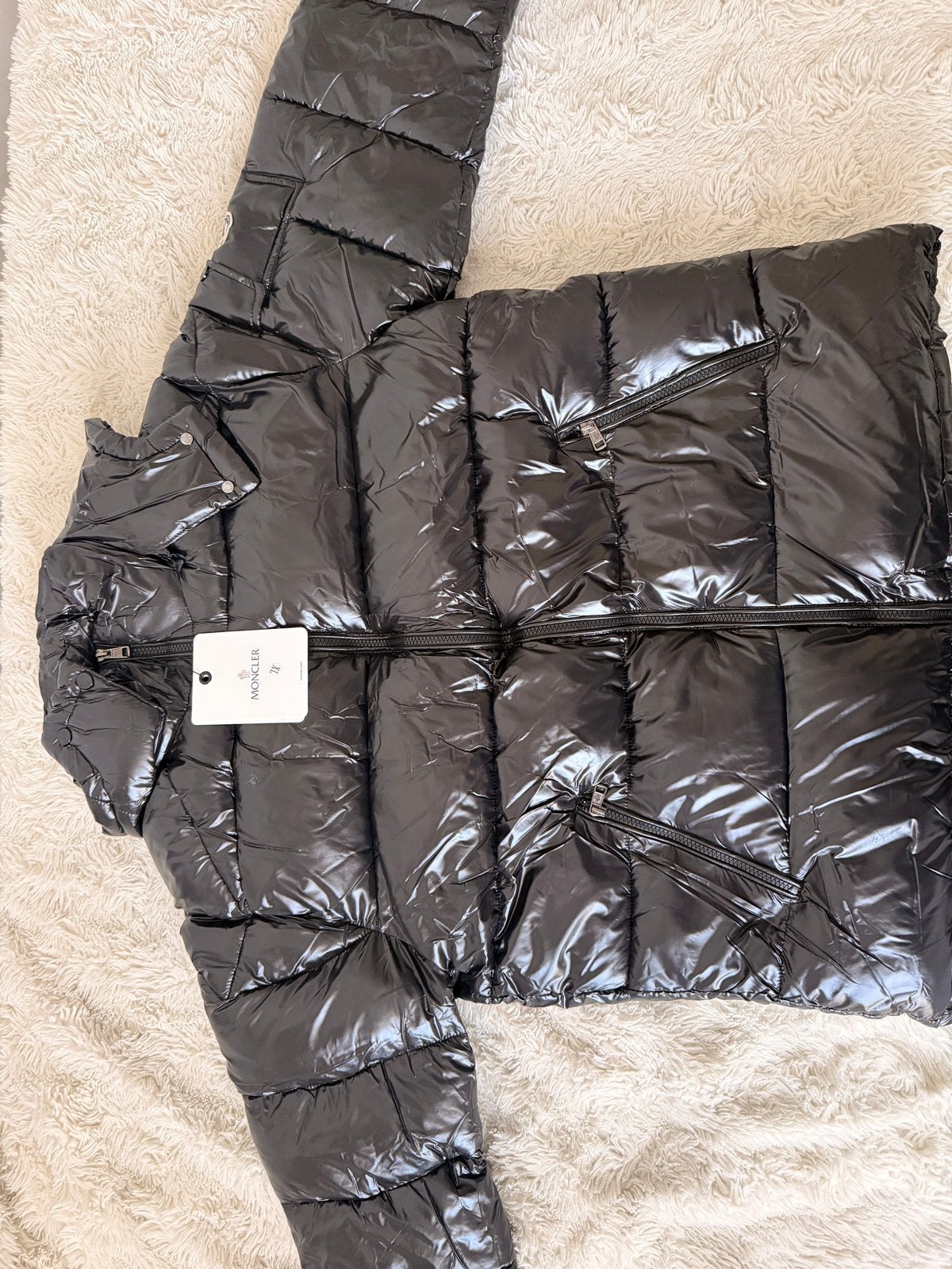 Moncler Puffer Jas Zwart - Maat XL, Kleding | Heren, Verzenden, Nieuw, Maat 56/58 (XL), Zwart