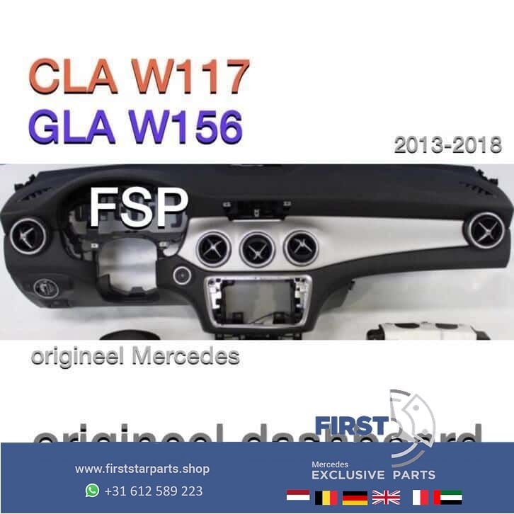 W117 CLA / W156 GLA Dashboard / stuurairbag / gordelspanners, Auto-onderdelen, Gebruikt, -, Ophalen of Verzenden, -