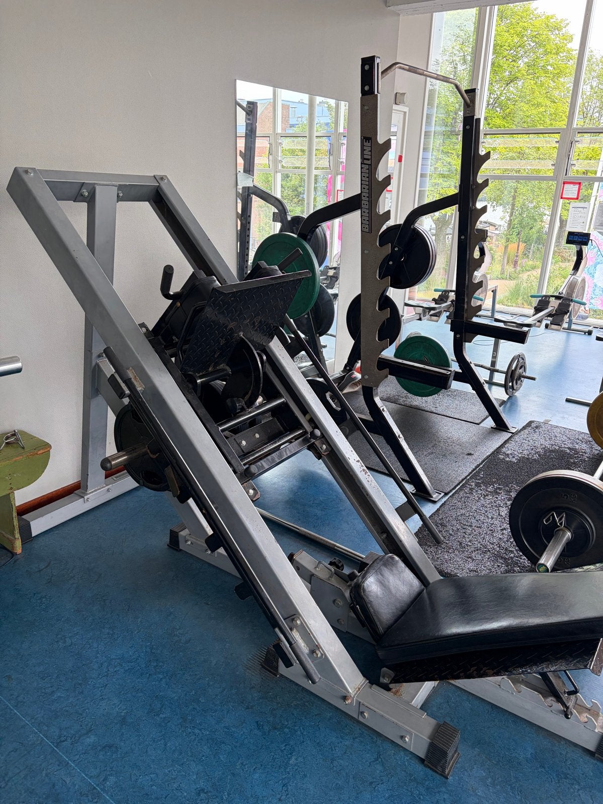 Barbarian Line Leg Press Apparaat - Gebruikt, Gebruikt, Krachtstation, Ophalen of Verzenden, Metaal