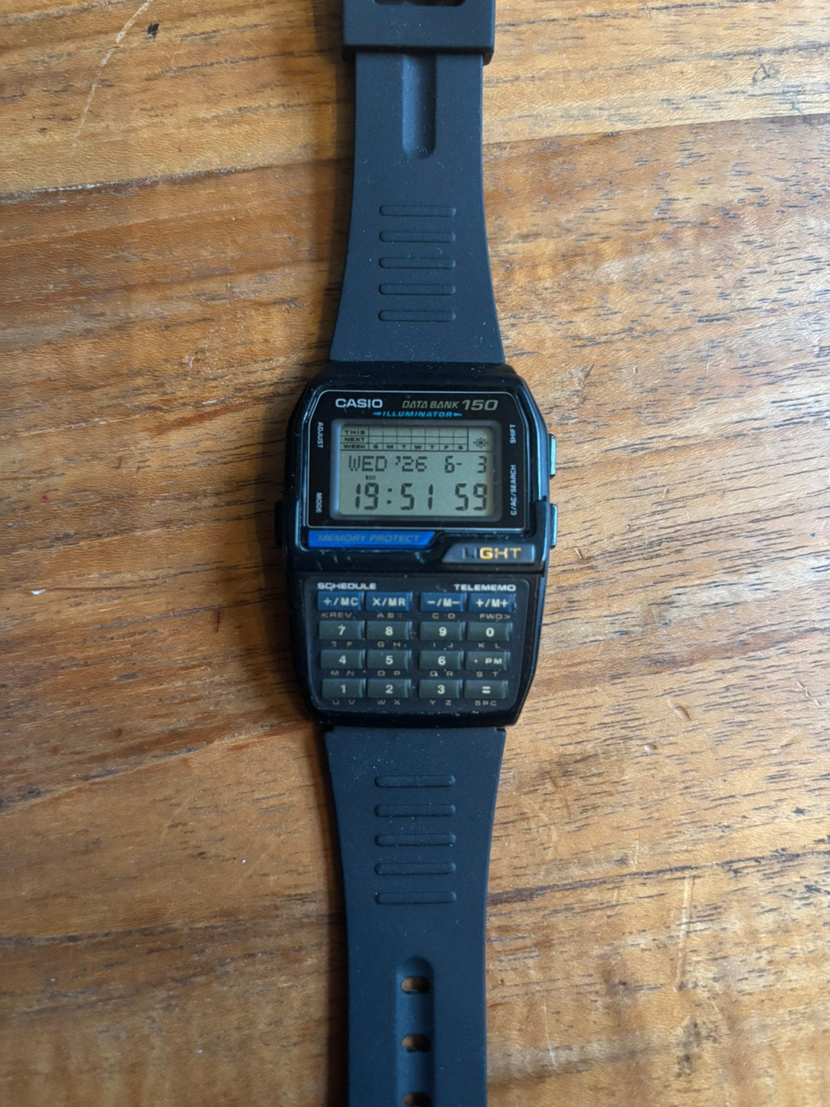 CASIO databank DBC-150, Ophalen of Verzenden, Zo goed als nieuw, Staal, Casio