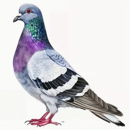 Vinyl Sticker van postduif, Verzenden