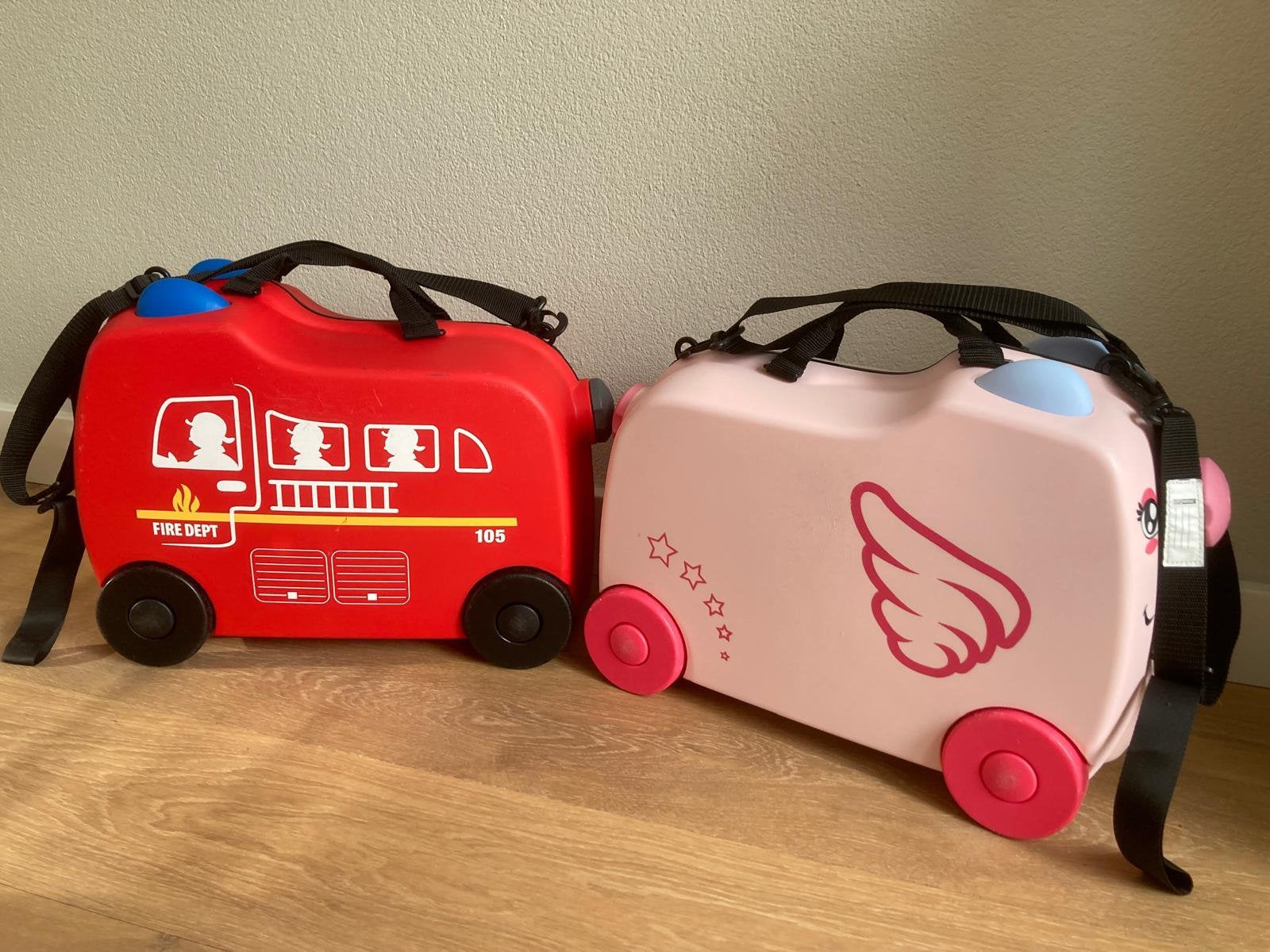 Kinder koffertje, Ophalen, Hard kunststof, Minder dan 50 cm, Zo goed als nieuw