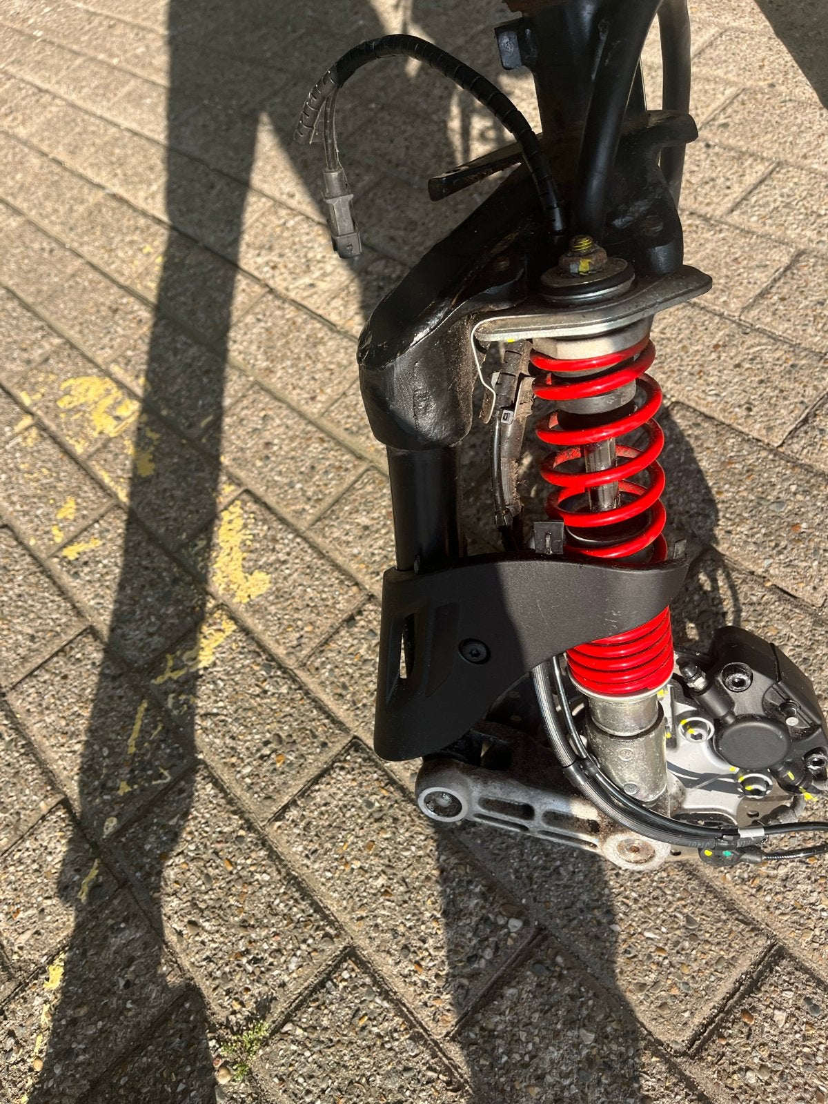 Vespa sprint voorvork, Ophalen, Gebruikt