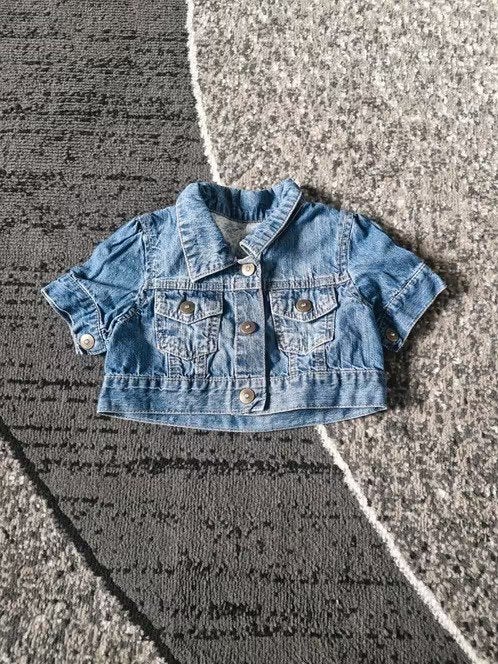 Blauw spijkerjasje Maat 80 h3, Kinderen en Baby's, Babykleding | Maat 80, Meisje, Early Days, Ophalen of Verzenden, Zo goed als nieuw