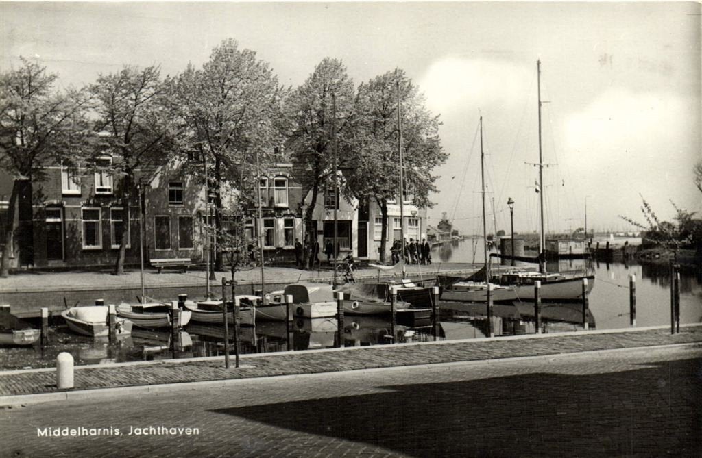 Middelharnis, Jachthaven - 1967 gelopen, Verzenden, 1960 tot 1980, Gelopen, Zuid-Holland
