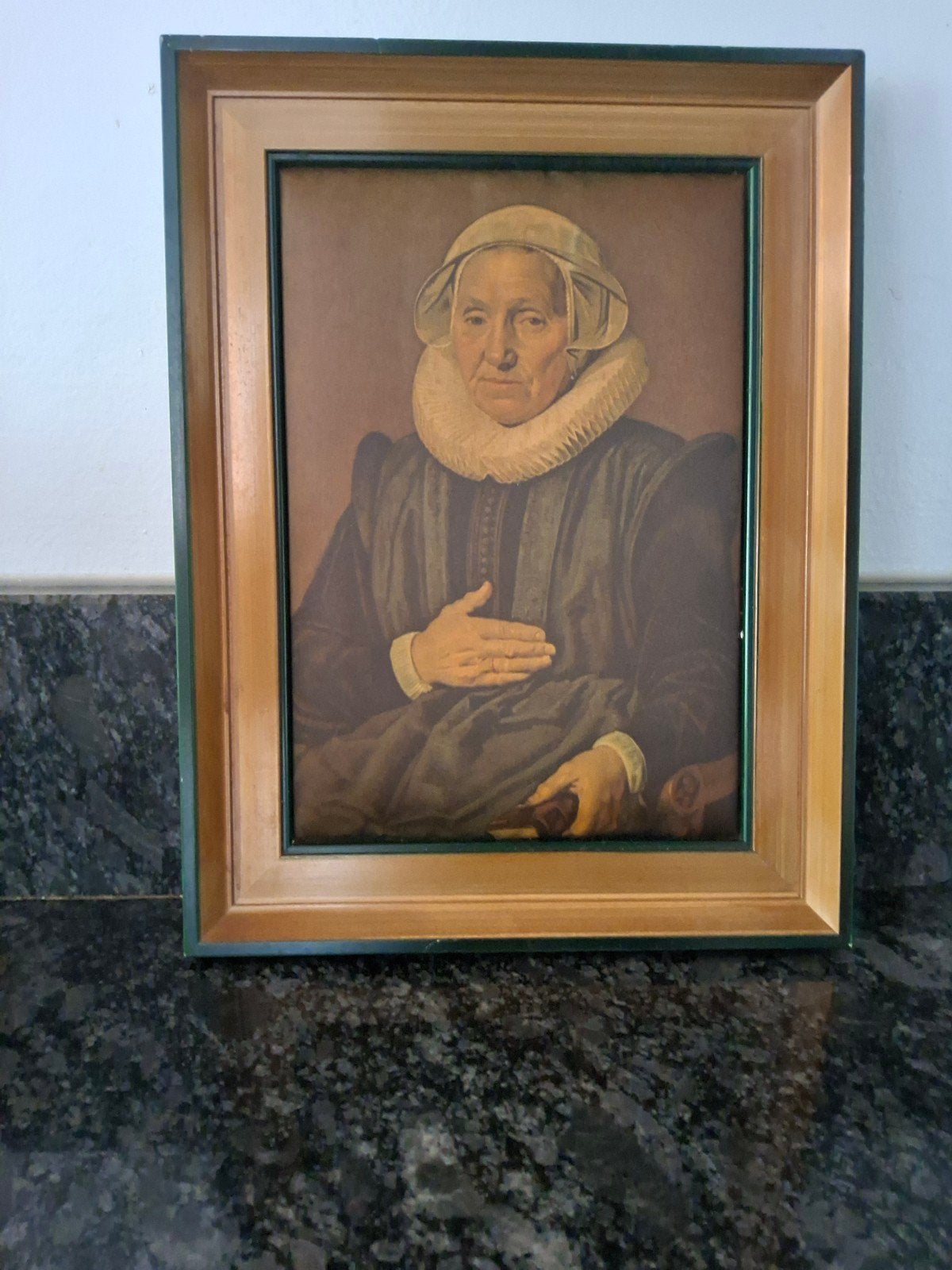 Klassiek portret van een dame in klederdracht, Portret of Personen, Ophalen of Verzenden, Klassiek, Print
