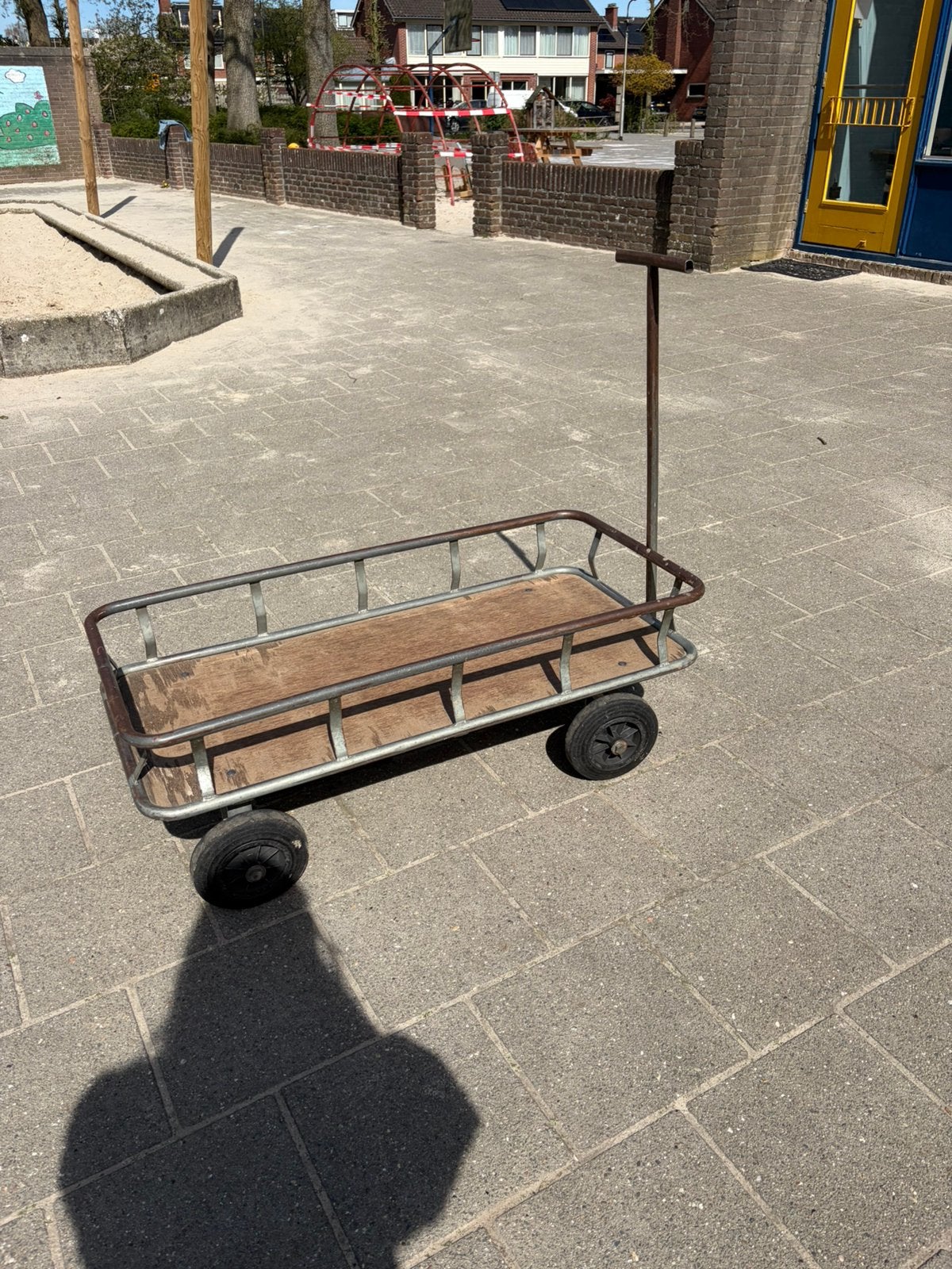 Heutink metalen transportkar, Ophalen, Gebruikt