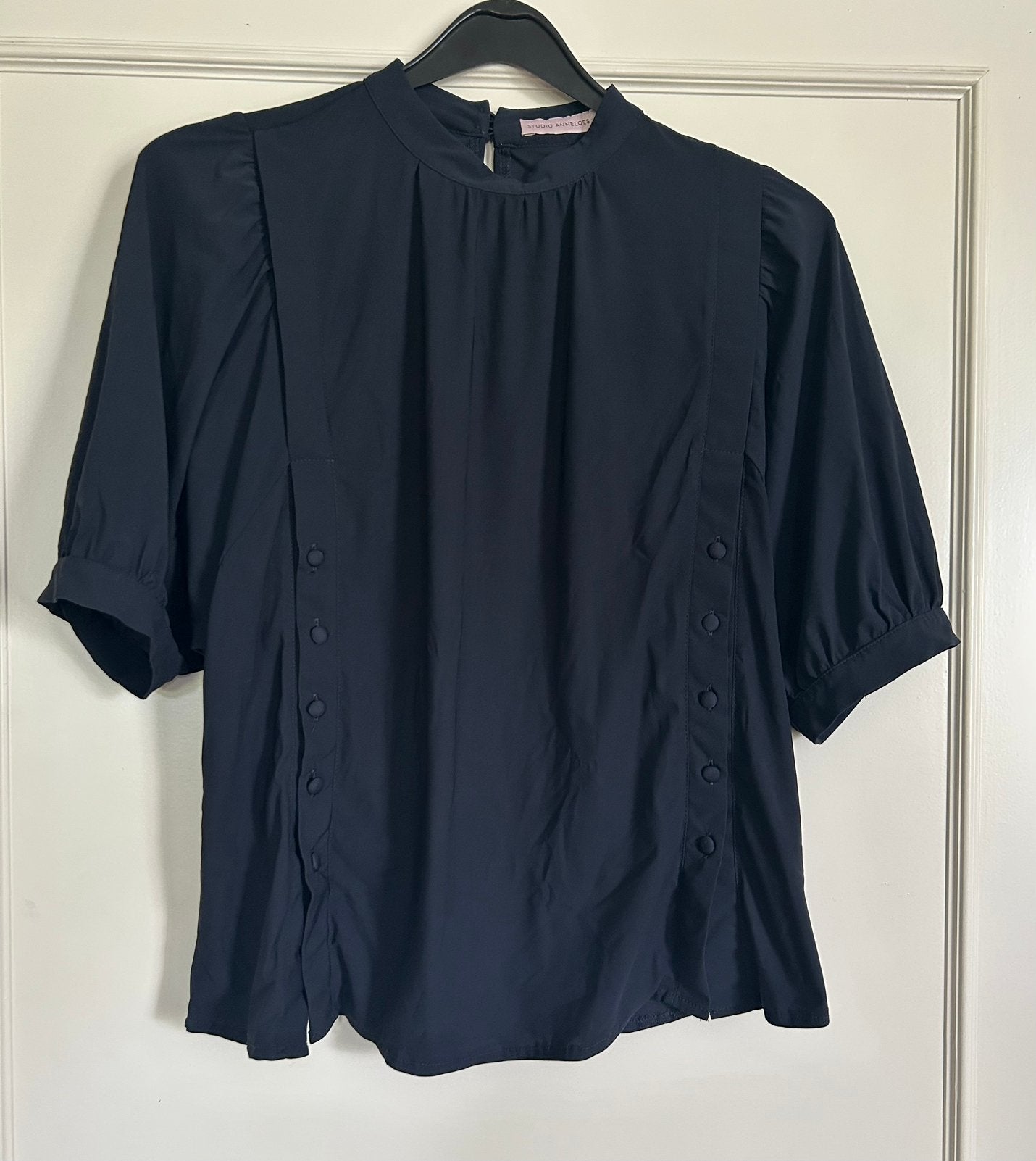 Dark Blue Studio Anneloes blouse in maat S., Verzenden, Zo goed als nieuw, Maat 36 (S), Blauw