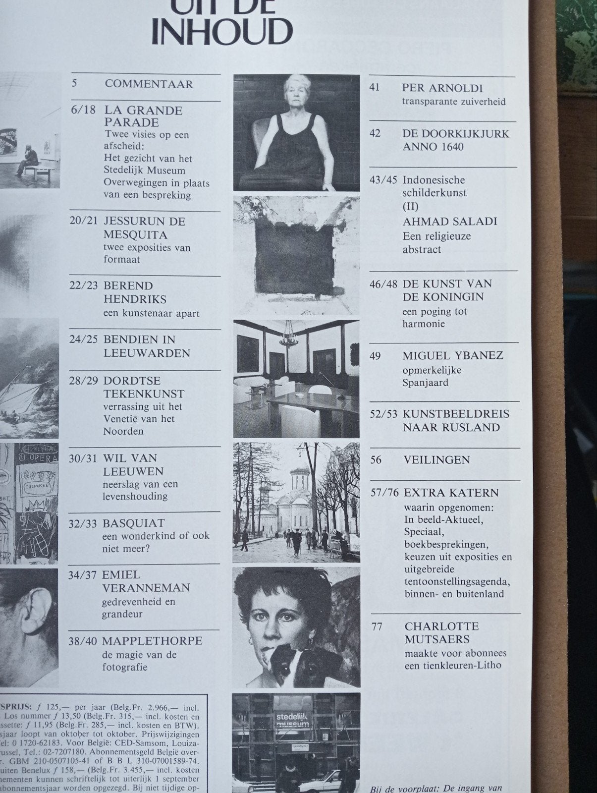 Kunsttijdschrift met diverse artikelen, Ophalen of Verzenden, Gelezen, Muziek, Film of Tv
