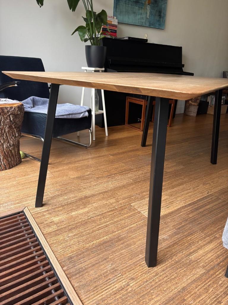 Studio Henk - eetkamer tafel : 160x90, Ophalen, Gebruikt, Eikenhout, 50 tot 100 cm