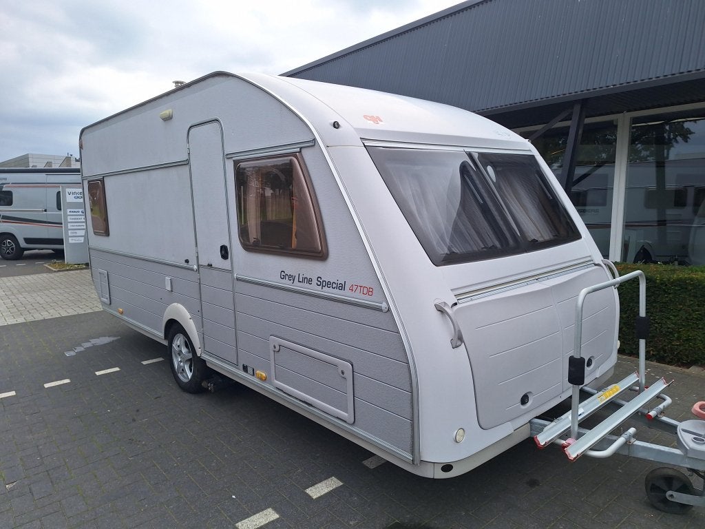 Kip Grey Line Special 47 TDB MOVER EN VOORTENT, Caravans en Kamperen, Standaardzit, Schokbreker, Kip, Bedrijf