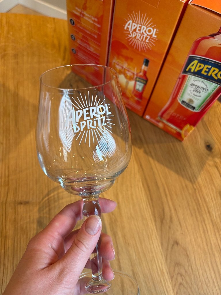 Originele Aperol Spritz glazen, nieuw in doos, Verzamelen, Glas en Borrelglaasjes, Verzenden, Nieuw, Overige typen