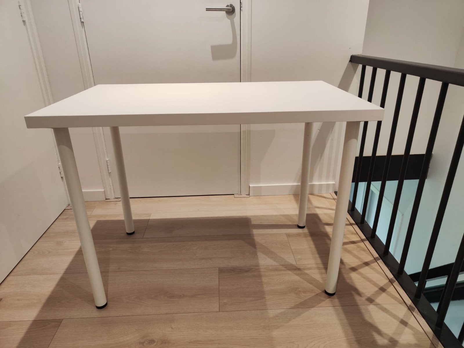 IKEA LINNMON / ADILS bureau / tafel - Wit 100x60cm, Zo goed als nieuw, Modern, minimalistisch, Rechthoekig, Ophalen
