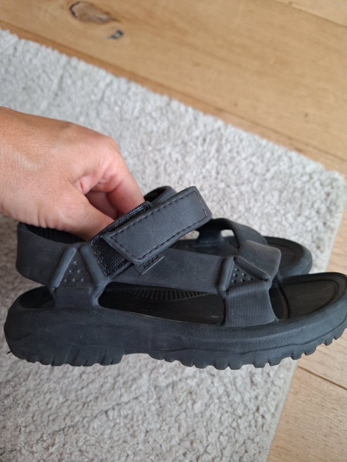 Teva sandalen maat 29/30, Zwart, Teva, Gedragen, Sandalen of Muiltjes