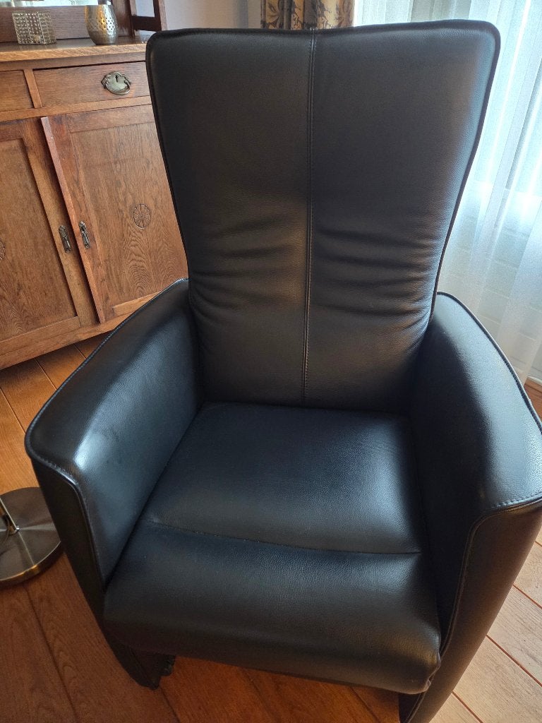 Leren Prominent stoel, Ophalen, Zo goed als nieuw, 75 tot 100 cm, Leer