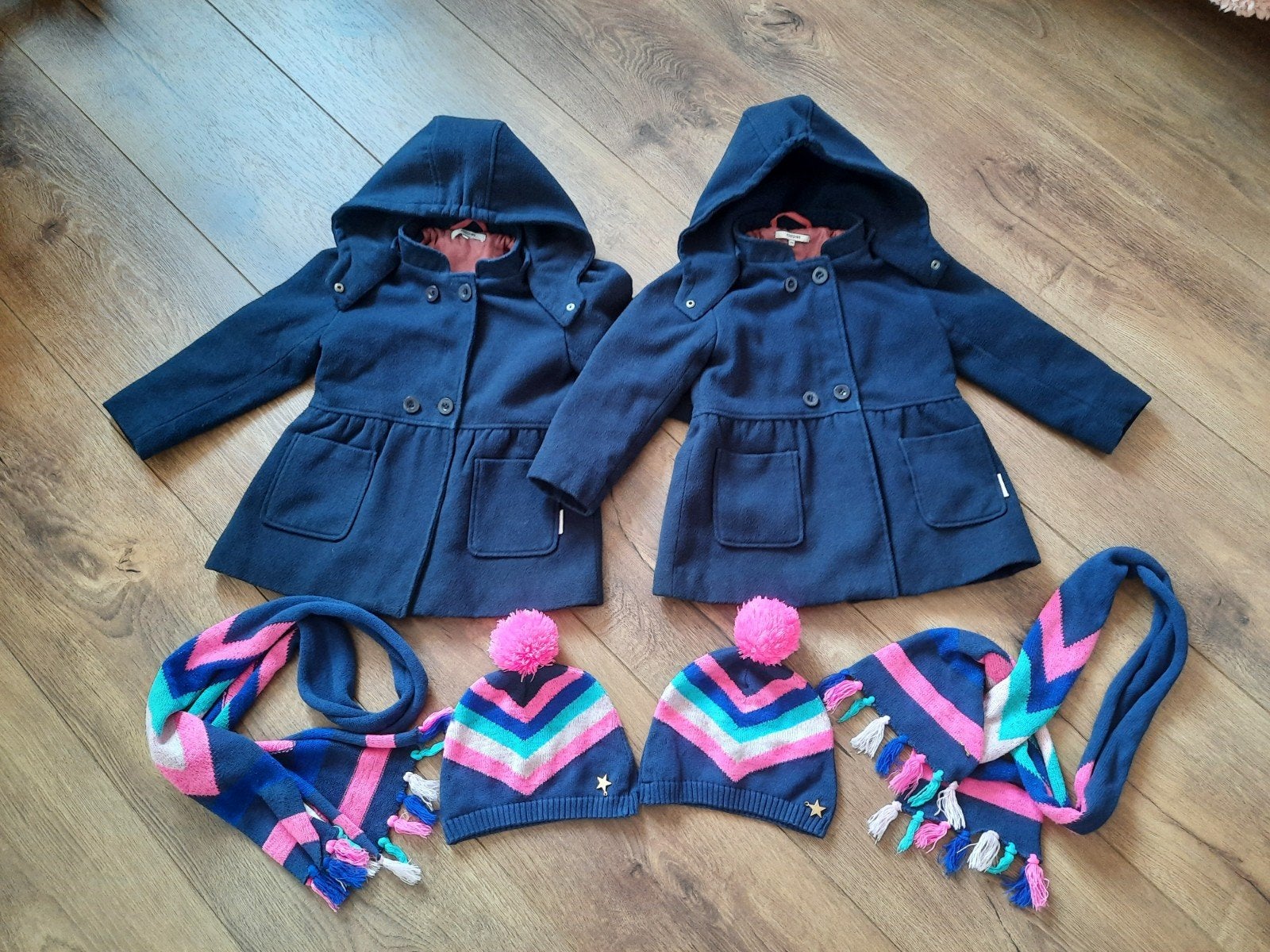 Tweeling meisjes Winter jassen van Noppies maat 116., Ophalen of Verzenden, Zo goed als nieuw, Kleding