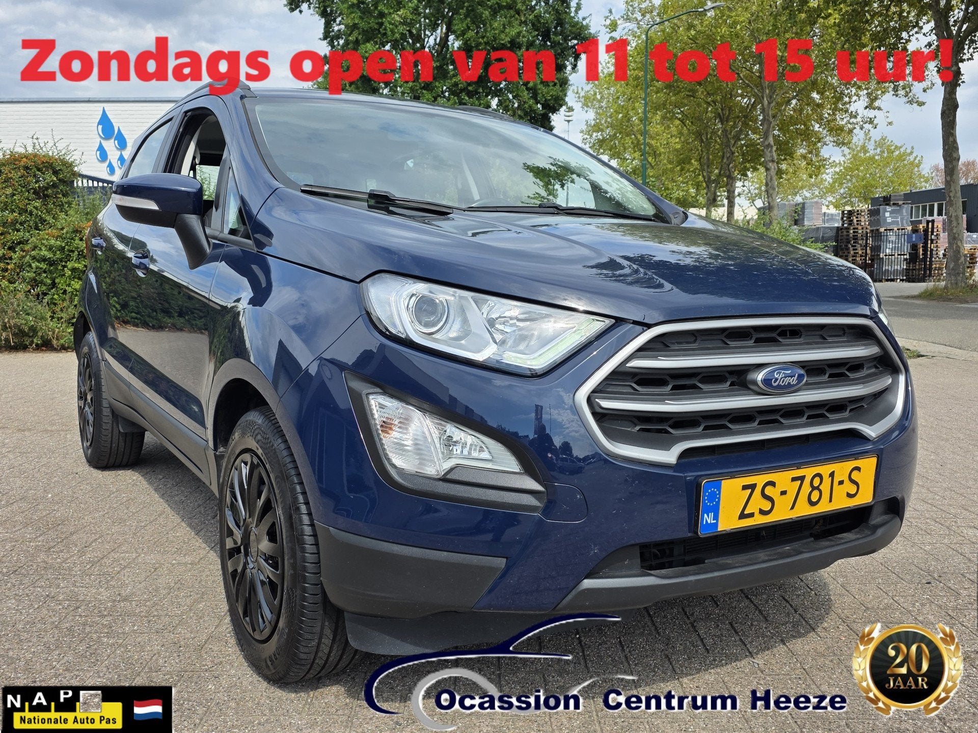 Ford EcoSport 1.0 EB Tr Ultimate! Camera! Carplay! Apk 9-202, Auto's, Voorwielaandrijving, Dealer onderhouden, Stof, Gebruikt