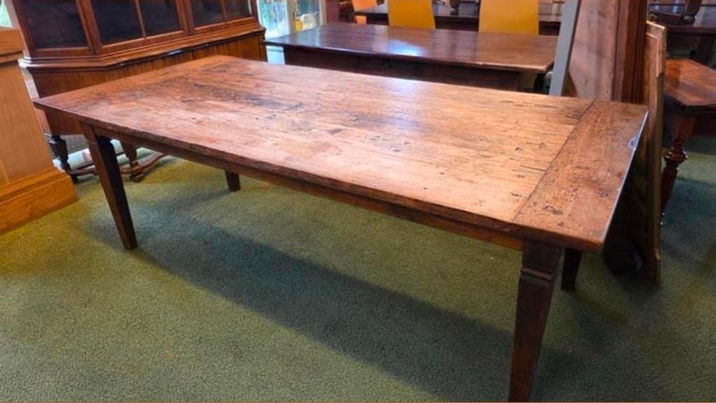 Antieke Franse boeren eettafel, Ophalen