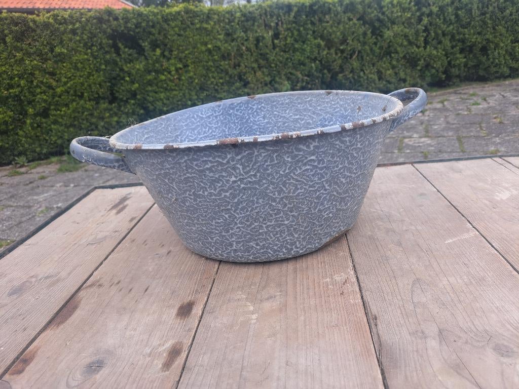 Emaille teiltje, Antiek en Kunst, Ophalen